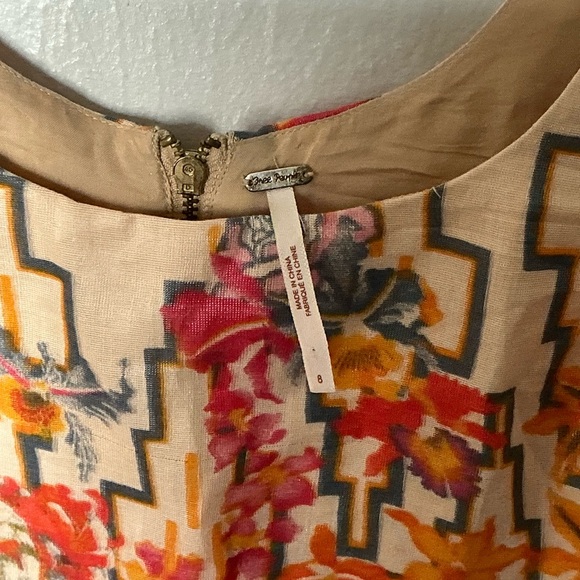 Free People The Big Bang Gold Sheen Tea Combo Mini Dress - Picture 7 of 9